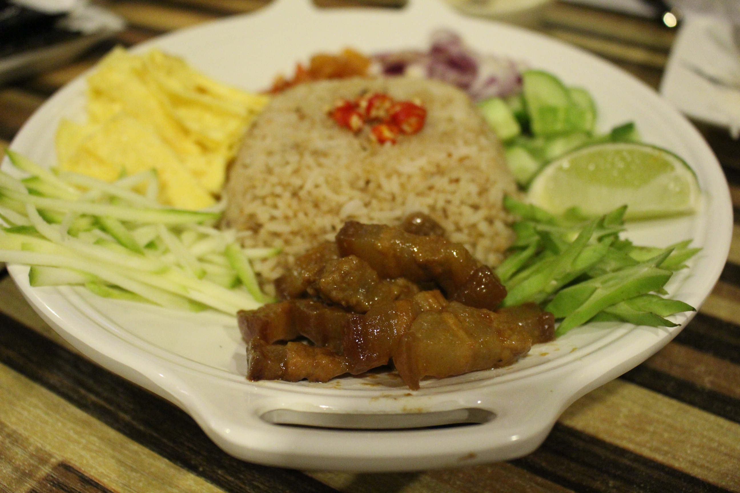 Com tron mam ruoc kieu Thai hinh anh