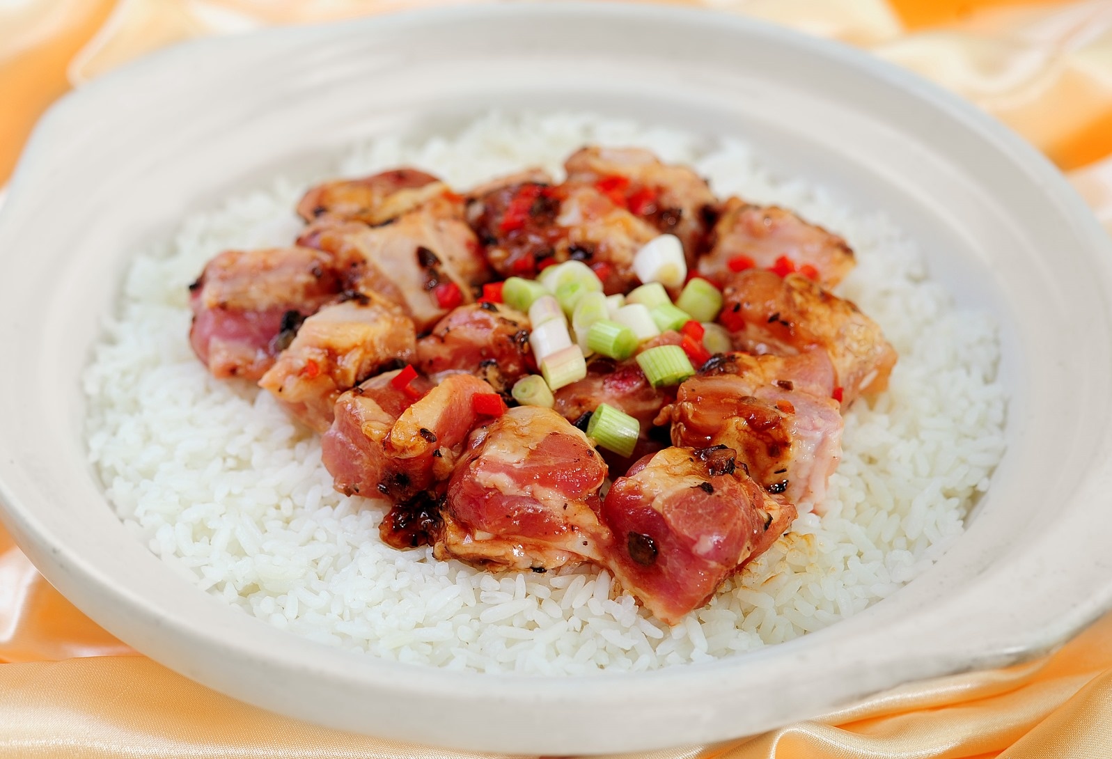 Cach lam com tay cam suon non hinh anh