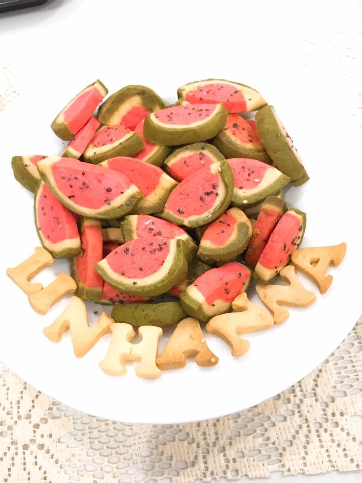 bánh cookies dưa hấu  ảnh 1 banh cookies dua hau anh 1