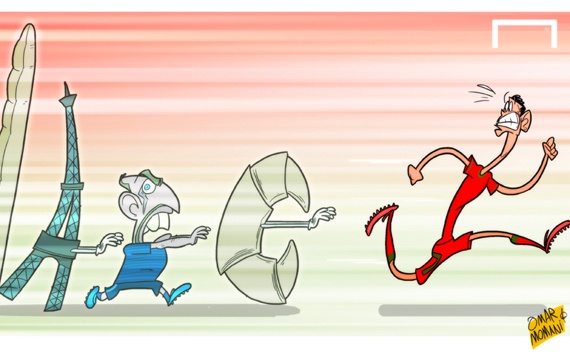 Biem hoa Ronaldo so gap DT Phap hinh anh