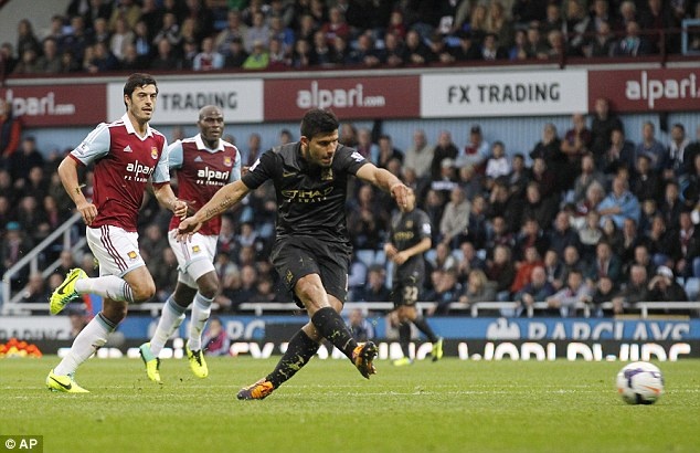 Aguero lap cu dup, Man City danh bai West Ham 3-1 hinh anh