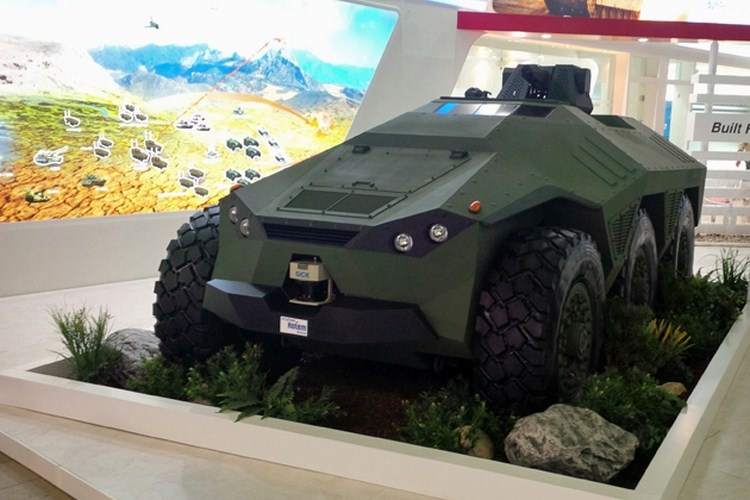 Han Quoc khoe xe boc thep khong nguoi lai hinh anh