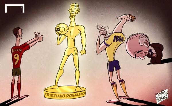 Anh vui Chu tich FIFA Blatter nga mu truoc Ronaldo hinh anh