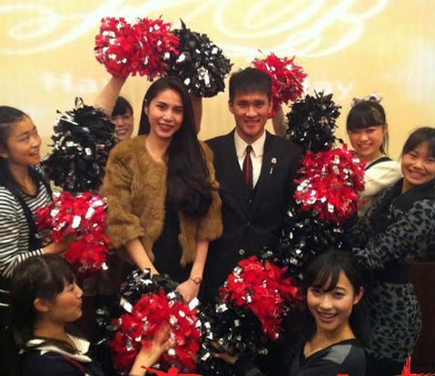 CV9 to chuc sinh nhat lang man cho Thuy Tien tren dat Nhat hinh anh