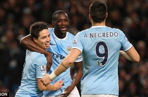 Man City leo len Top 3 sau tran thang 3-0 truoc Swansea hinh anh