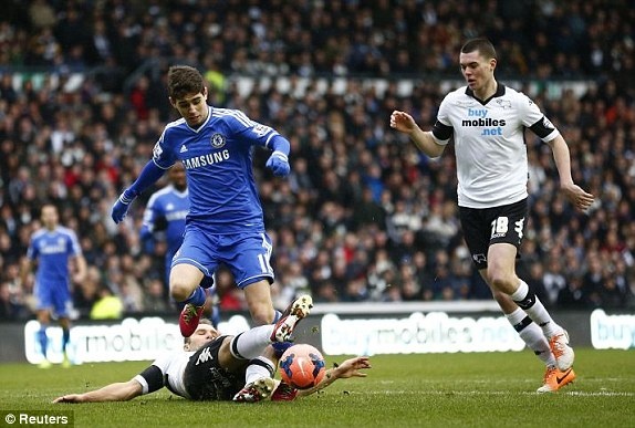 Derby 0-2 Chelsea: Tran dau buon cua hang cong hinh anh