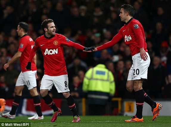 M.U 2-0 Cardiff: Van Persie tro lai an tuong sau chan thuong hinh anh