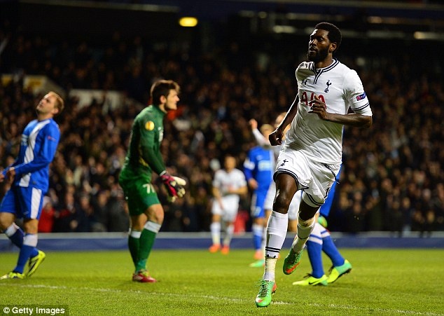 Europa League: Tottenham thang nguoc nho Adebayor hinh anh