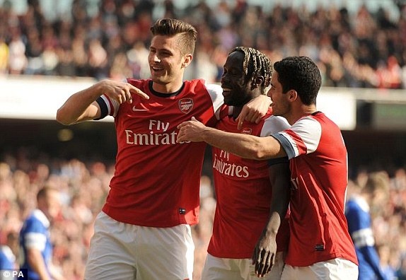 Arsenal 4-1 Everton (tu ket cup FA) hinh anh