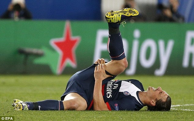 Ibrahimovic dinh chan thuong nang sau chien thang cua PSG hinh anh