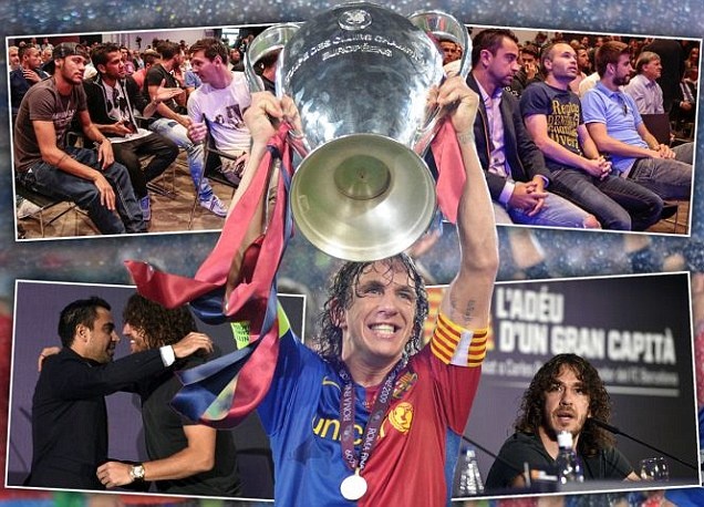 Barca to chuc tiec chia tay Carles Puyol hinh anh