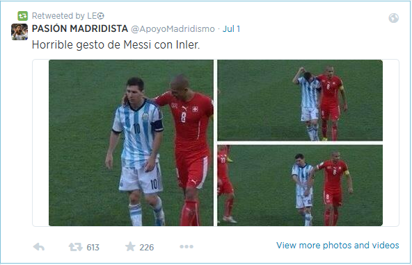 Rất nhiều CĐV chỉ trích cách ứng xử 