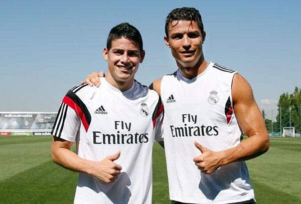 Ronaldo than thien voi dan em James Rodriguez hinh anh