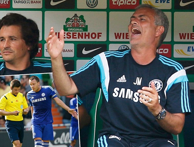 HLV Mourinho dien tiet vi trong tai khien Chelsea thua tran hinh anh