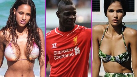 Vua tro lai Anh, Balotelli bo vo chua cuoi vi bong hong 9X hinh anh