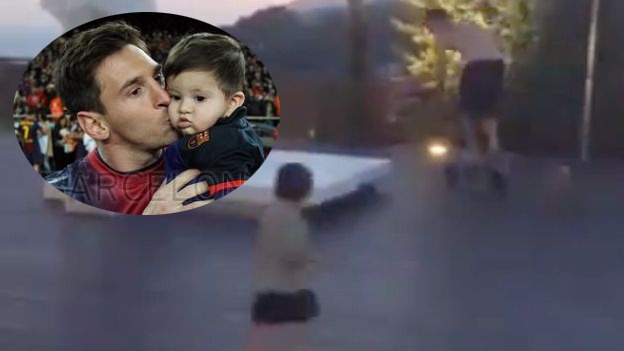 Messi choi scooter cung quy tu hinh anh