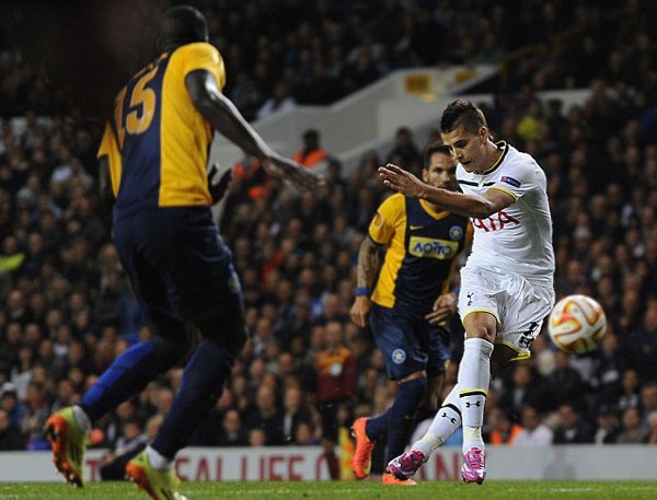 Lamela ghi ban theo kieu rabona hinh anh