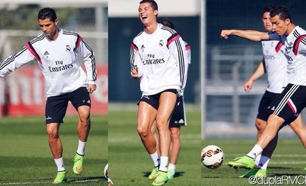 Ronaldo gay soc cho dong doi voi bai tap chong day hinh anh