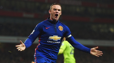 Rooney ghi ban, M.U vao top 4 sau tran thang Arsenal 2-1 hinh anh