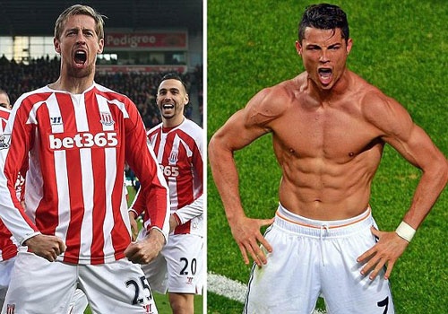 ‘Seu vuon’ Crouch bat chuoc kieu an mung cua Ronaldo hinh anh