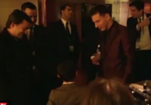 Con trai Ronaldo gap than tuong Lionel Messi hinh anh