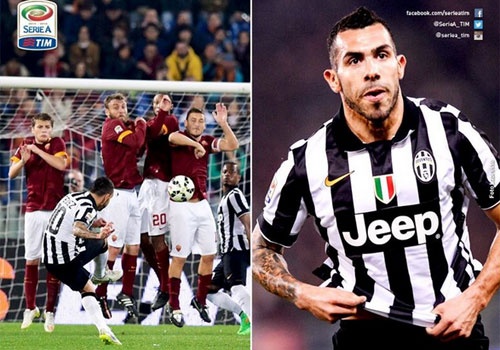 Tevez sut phat ghi ban, Juve van khong the danh bai Roma hinh anh