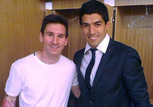 Messi va Suarez mung Barca cham moc 1000 ban thang o chau Au hinh anh