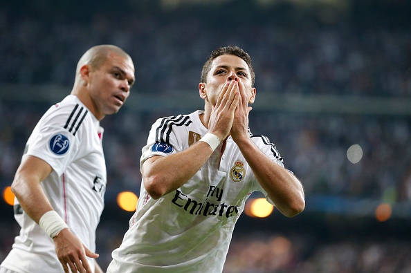 Chicharito khoc khi ghi ban giup Real vao ban ket hinh anh