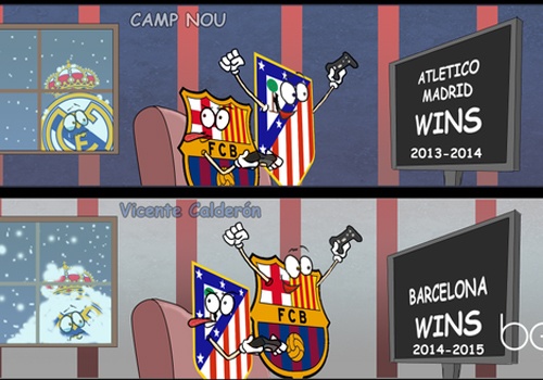 Anh vui Barcelona vo dich La Liga, huong toi cu an ba hinh anh