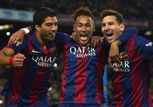 Messi - Neymar - Suarez bo xa ky luc ban thang cua Real hinh anh