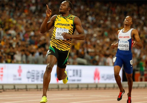 Usain Bolt doat HCV noi dung chay 200 m the gioi hinh anh
