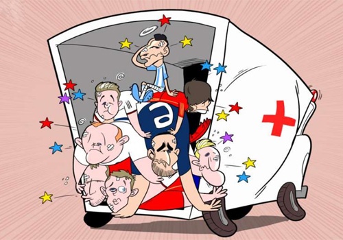 Nhung ngoi sao dinh chan thuong khi thi dau quoc te tuan nay hinh anh