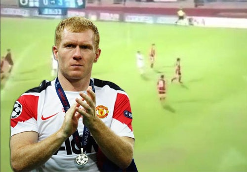 Paul Scholes ghi ban tu khoang cach 35 m hinh anh