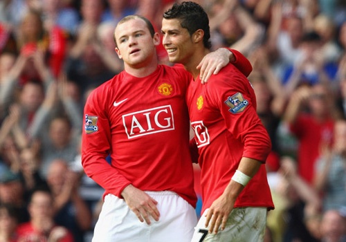 Ronaldo va Rooney co the cung khoac ao MU he toi hinh anh