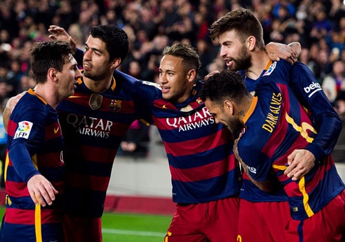 Suarez va Neymar dua Barca vao ban ket cup nha Vua hinh anh