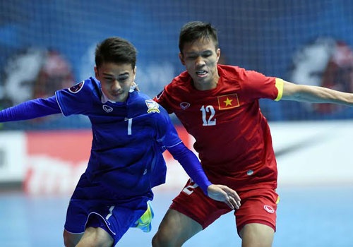 DT futsal VN thua Thai Lan 0-8 o tran tranh HCD chau A hinh anh