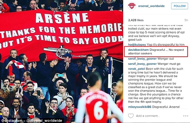 David Beckham chi trich CDV Arsenal. anh 2