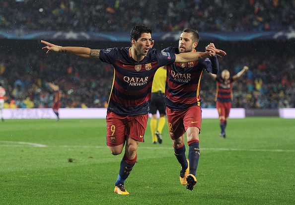 Messi,  Suarez va Neymar cung ghi ban. anh 1