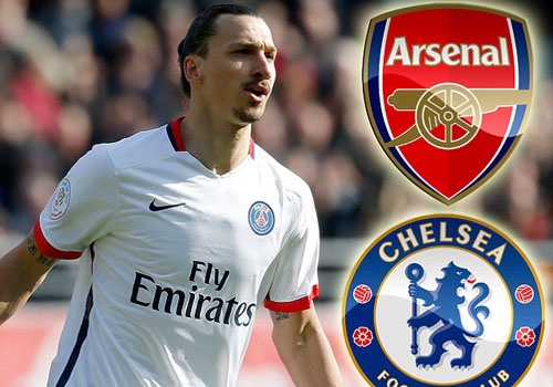 Arsenal va Chelsea co co hoi so huu Ibrahimovic hinh anh