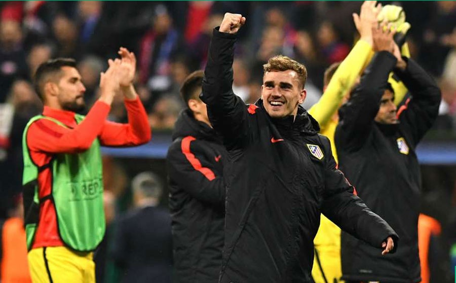 Atletico Madrid ăn mừng chiến thắng trước Bayern ảnh 9 Atletico Madrid an mung chien thang truoc Bayern anh 9