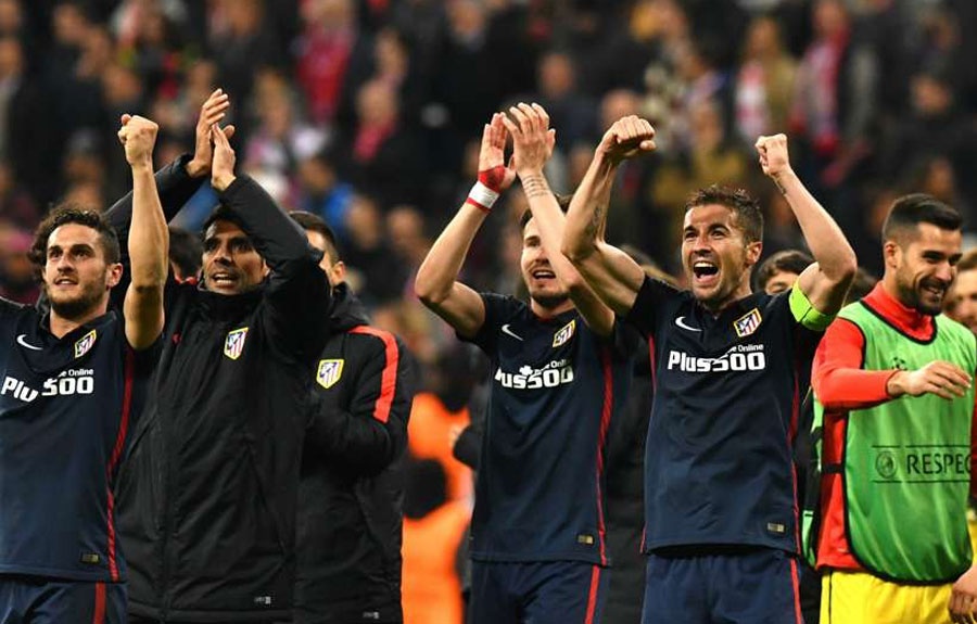 Atletico Madrid ăn mừng chiến thắng trước Bayern ảnh 8 Atletico Madrid an mung chien thang truoc Bayern anh 8