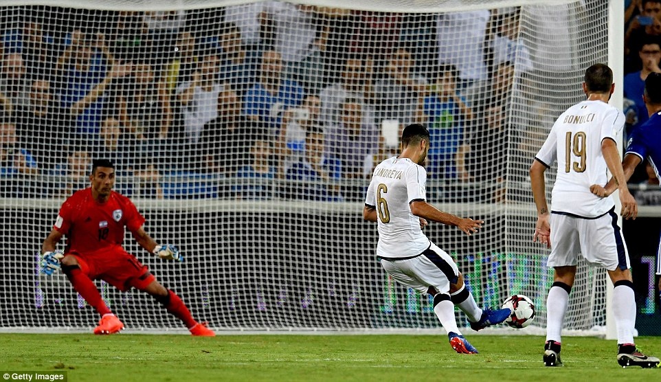 Italy thắng 3-1 dù chơi thiếu người ảnh 4 Italy thang 3-1 du choi thieu nguoi anh 4