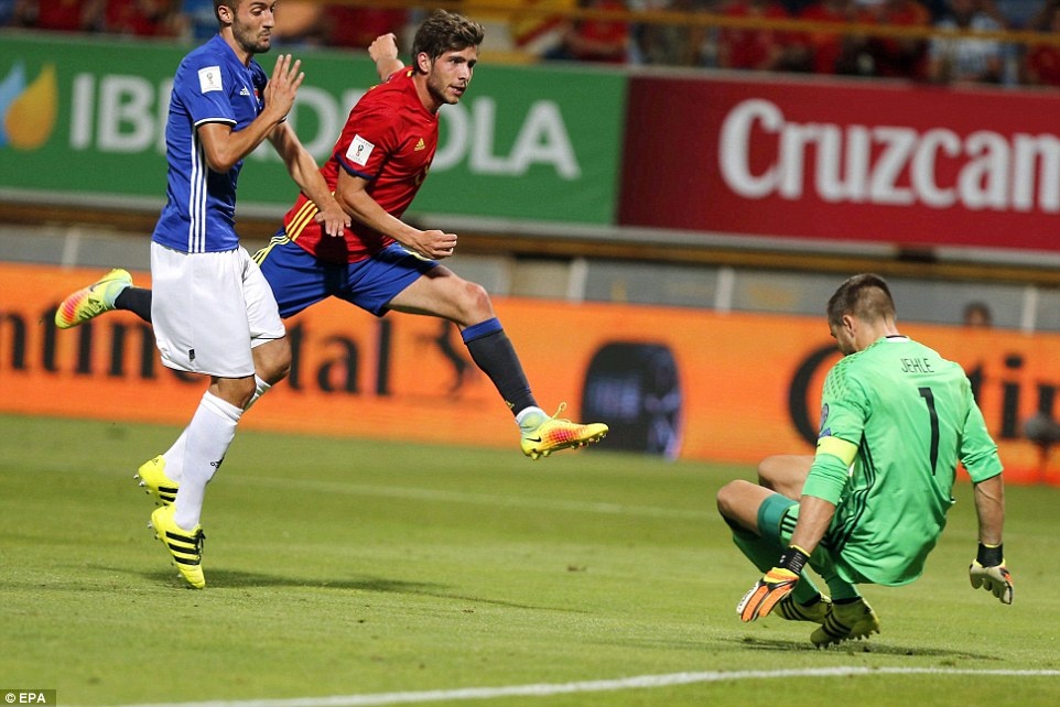 Tay Ban Nha thang Liechtenstein 8-0 anh 5