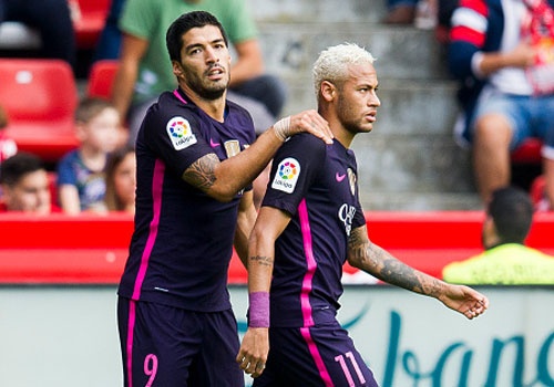 Sporting Gijon 0-5 Barca: Neymar lap cu dup hinh anh