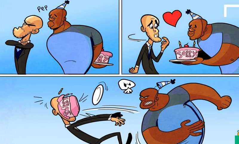 Hi hoa Mourinho dam vo mat Arsene Wenger anh 2