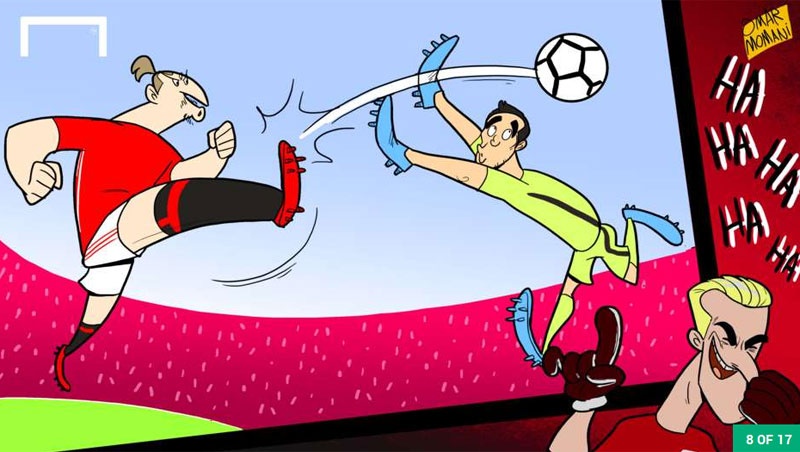 Hi hoa Mourinho dam vo mat Arsene Wenger anh 8