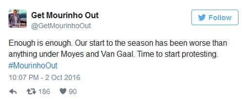 Fan MU kêu gọi sa thải Mourinho ảnh 2 Fan MU keu goi sa thai Mourinho anh 2