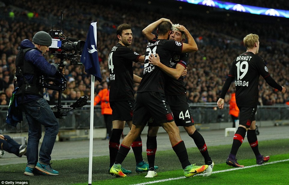 Doi bong cua Chicharito thang Tottenham anh 5