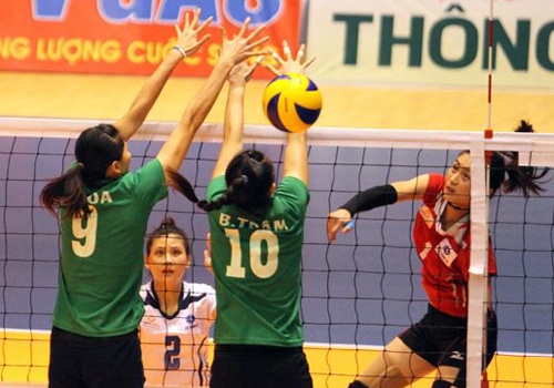 Truc tiep tran tranh giai ba bong chuyen nu quoc gia 2016 hinh anh