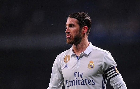 Ramos vui mung khi chung kien Barca thua anh 1